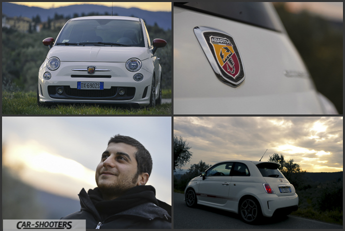 loghi abarth esseesse col proprietario al tramonto ad artimino