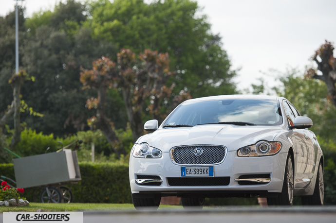 frontale jaguar xf bianco perla