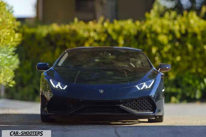 Lamborghini Huracán frontale brenizer con 500mm nikon