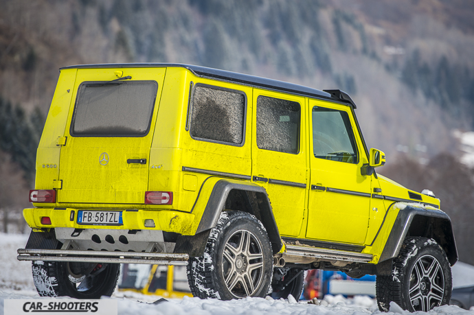 Mercedes Classe G squared con trazione integrale 4MATIC vista posteriore