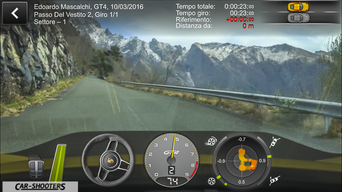 Porsche Cayman GT4 Porsche Track Precision App