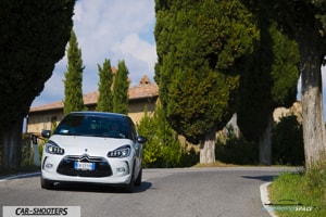 fari full led citroen ds3 e strade nei dintorni di siena
