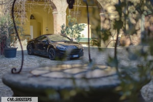 la corte col pozzo del castello di poppiano e peugeot rcz