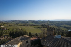 vista dalla torre del castello di poppiano