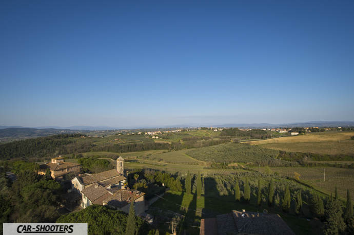 vista dalla torre del castello di poppiano