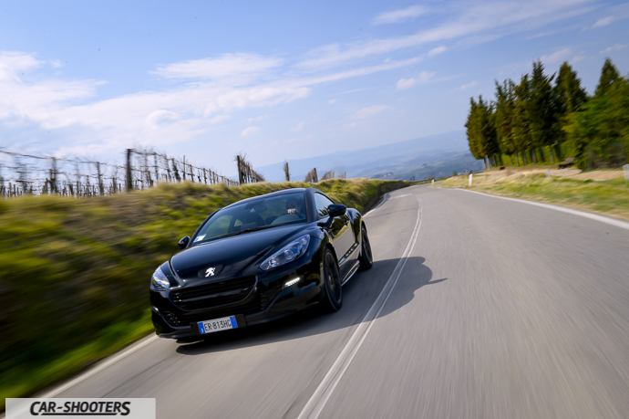 la strada di marcialla e la peugeot rcz thp 200