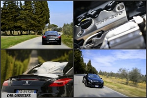 dettagli rcz motore e vetro a doppia curvatura con scatti dinamici