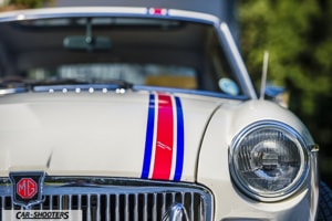 MG B GT SESTO FIORETINO VILLA STANLEY DETTAGLIO FRONTALE