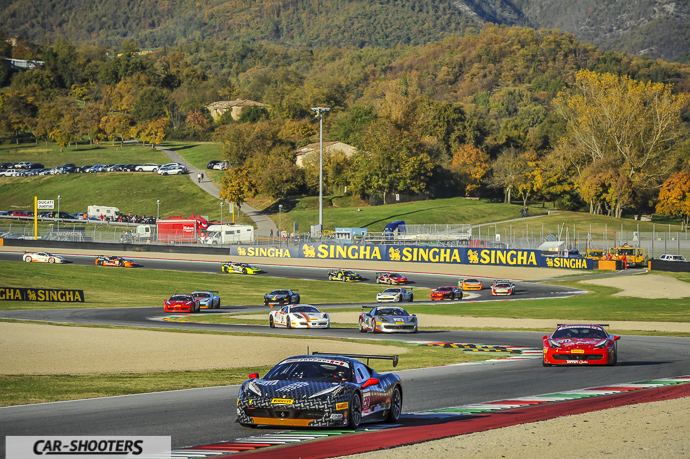 partenza gara ferrari challenge biondetti