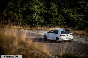 Volkswagen Golf Gti Tcr – rear three-quarter, white on a country road